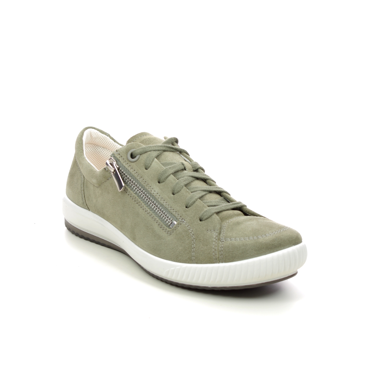 Legero Tanaro 5 Zip Light Green Womens lacing shoes 2000162-7520 in a Plain Leather in Size 8