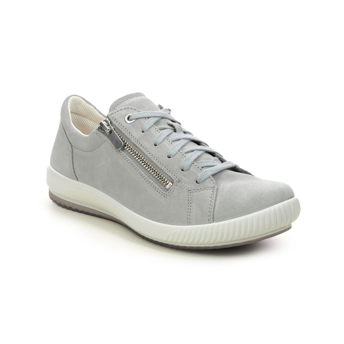 Legero Tanaro 5 Zip Light Grey Womens lacing shoes 2001162-2500 in a Plain Leather in Size 3.5