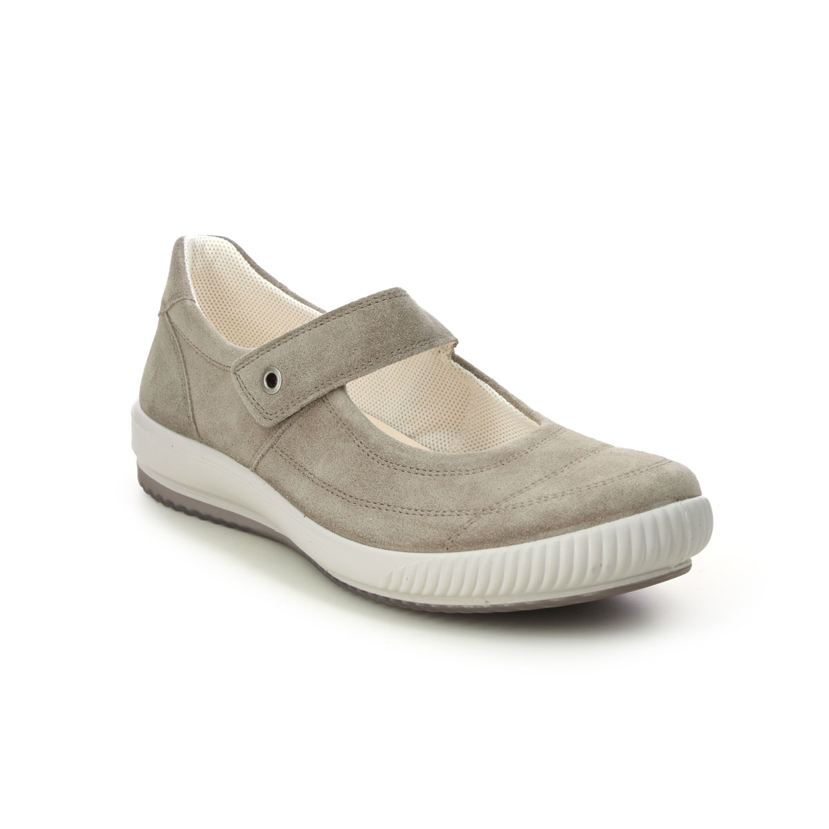 Legero Tanaro Bar Beige suede Womens Mary Jane Shoes 2000300-4500 in a Plain Leather in Size 6.5