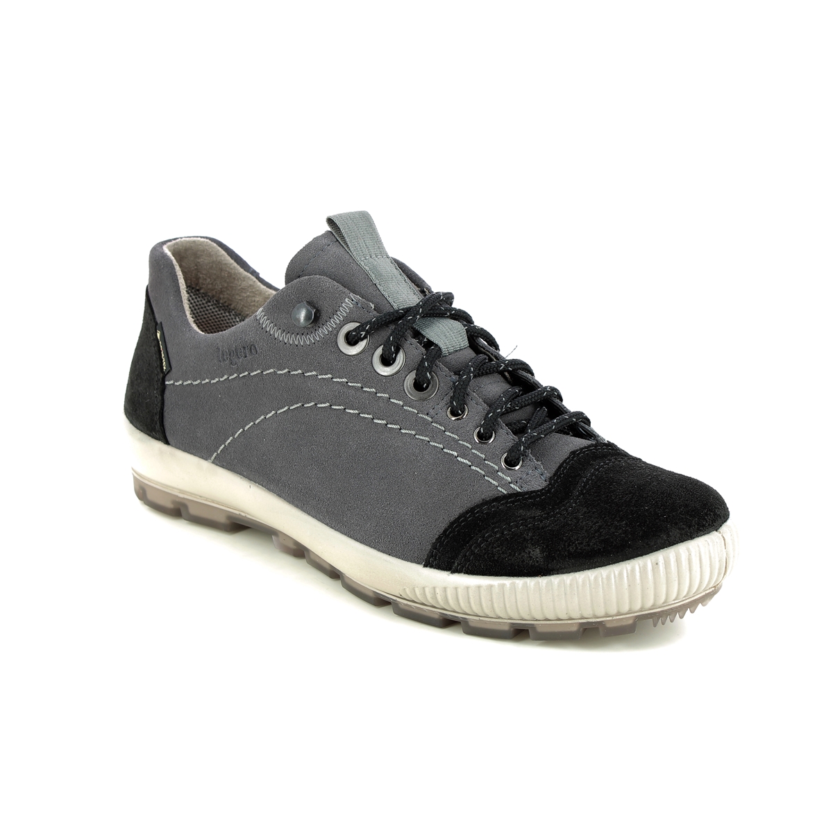 Legero Tanaro Trek Gtx Grey Womens Walking Shoes 2000122-2400 in a Plain Leather in Size 6.5