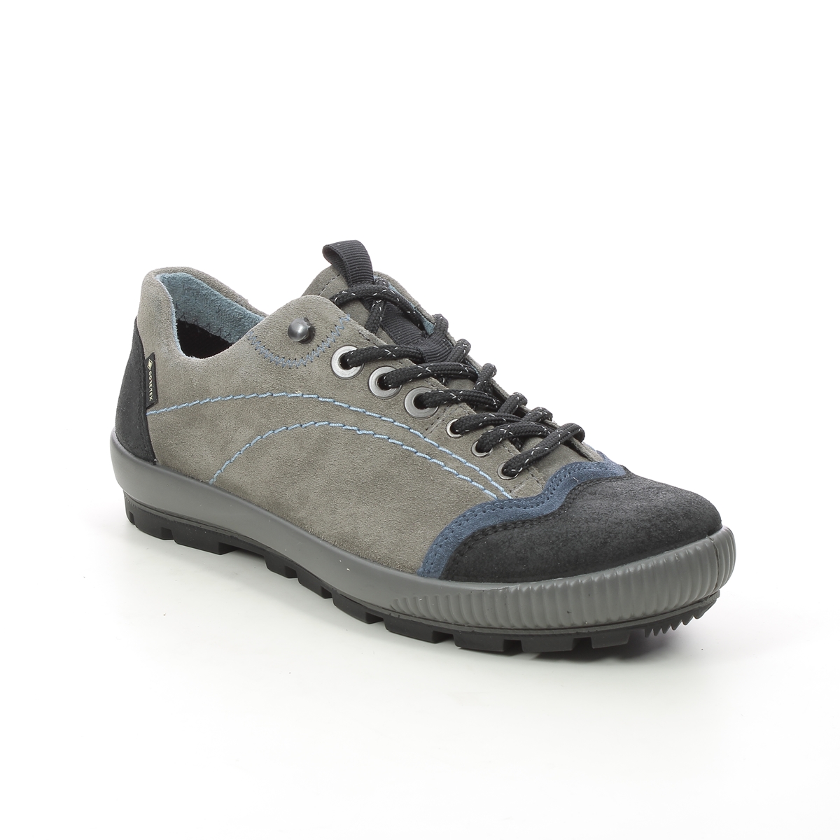 Legero Tanaro Trek Gtx Grey Suede Womens Walking Shoes 2000122-2800 In Size 4.5 In Plain Grey Suede