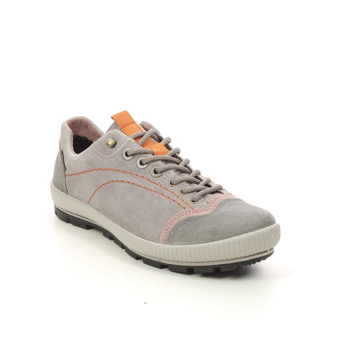 Legero Tanaro Trek Gtx Light Grey Suede Womens Walking Shoes 2000122-2900 In Size 7 In Plain Light Grey Suede