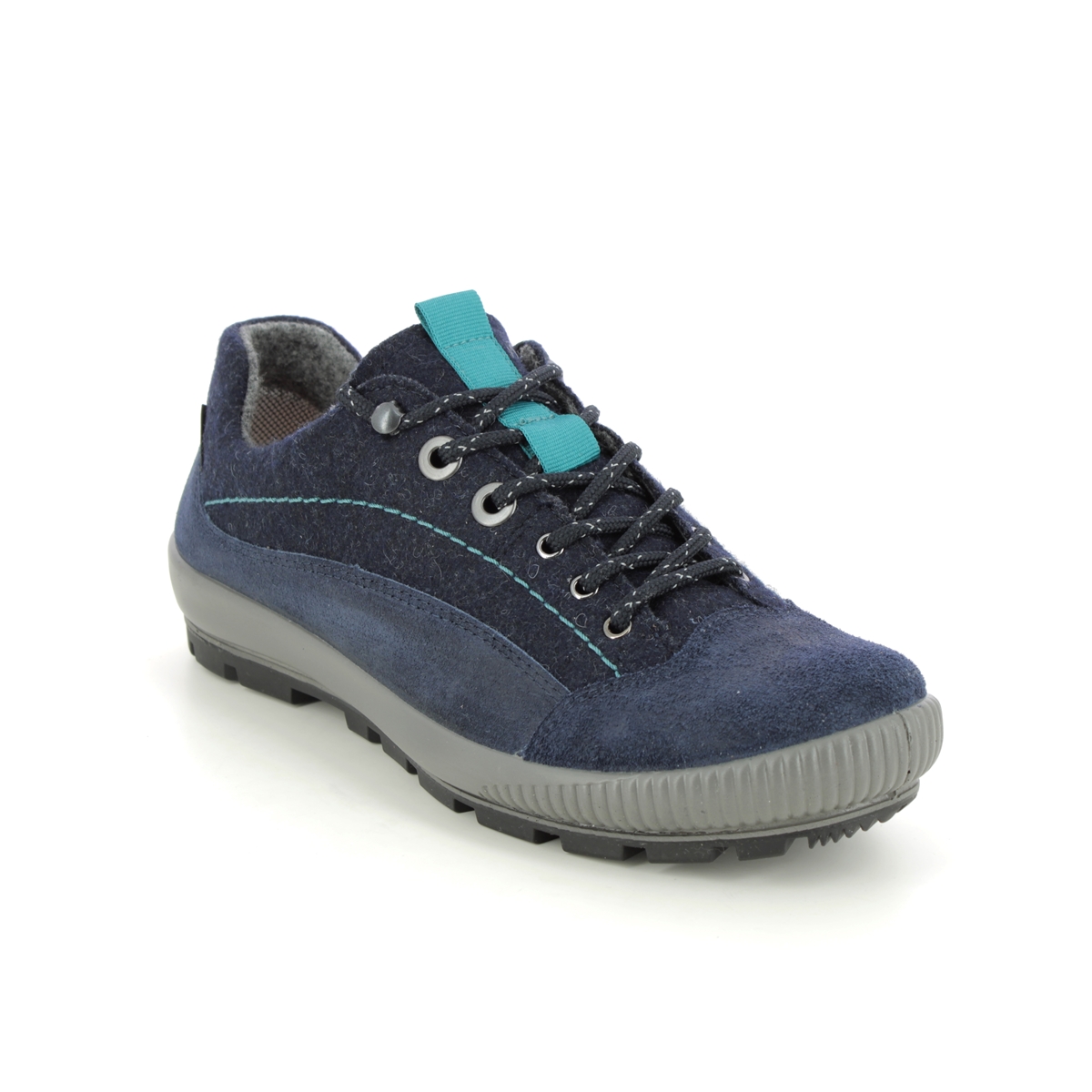 Legero Tanaro Trek Gtx Navy Suede Womens Walking Shoes 2000124-8010 In Size 5 In Plain Navy Suede