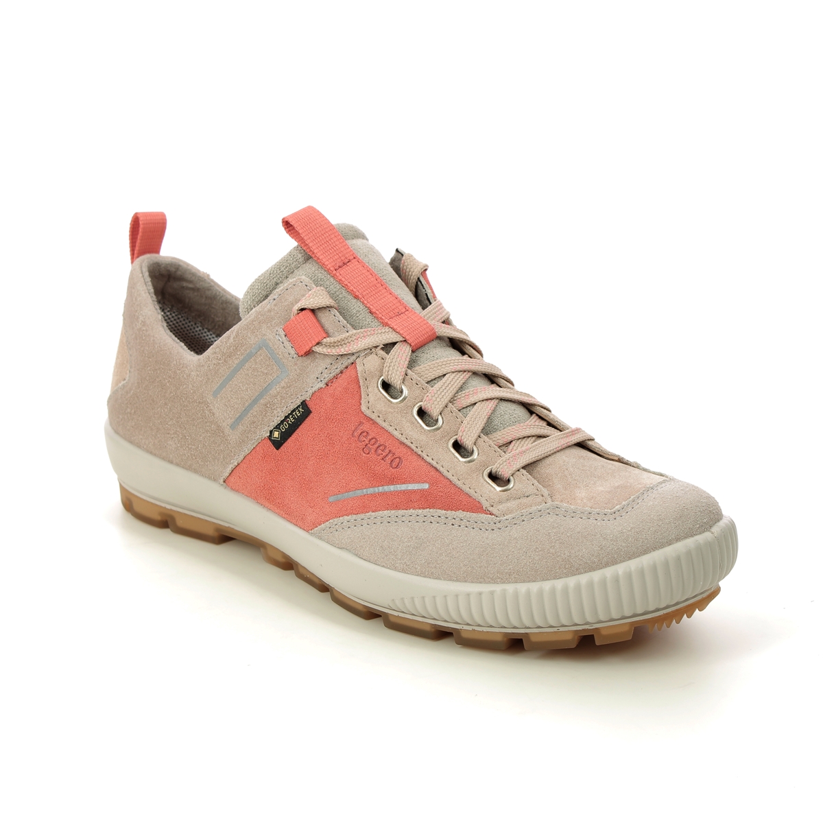 Legero Tanaro Trek Gtx Beige suede Womens Walking Shoes 2000126-4100 in a Plain Leather in Size 5