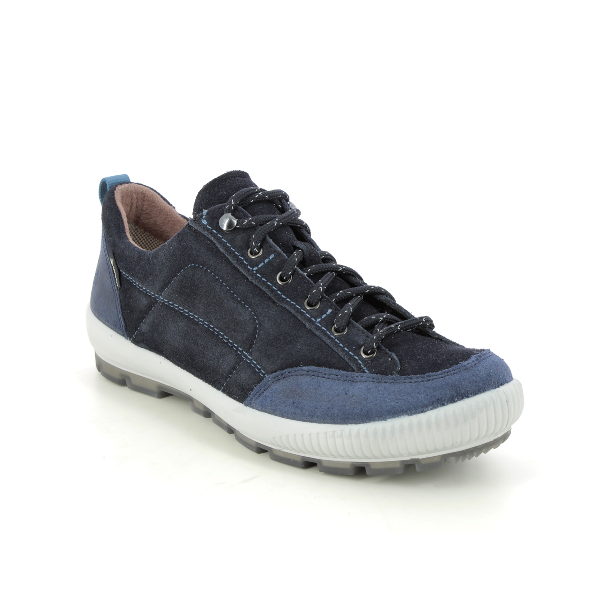 Legero Tanaro Trek Gtx Navy Womens Walking Shoes 2000210-8000 in a Plain Leather in Size 5