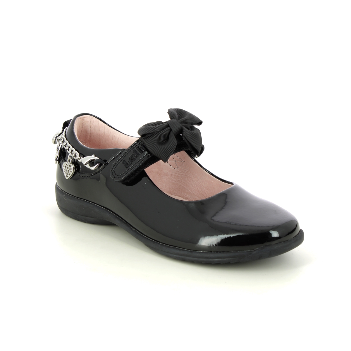 Lelli Kelly - Alicia Bracelet F In Black Patent Lk8219-Db01 In Size 29 In Plain Black Patent Girls Shoes  In Black Patent For School For kids