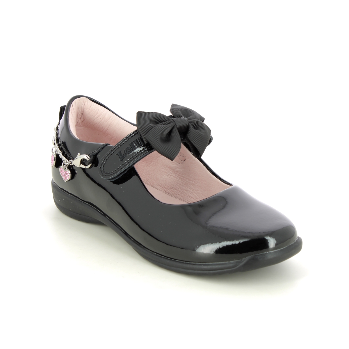 Lelli Kelly - Angel Bracelet F In Black Patent Lk8224-Db01 In Size 29 In Plain Black Patent Girls Shoes  In Black Patent For School For kids