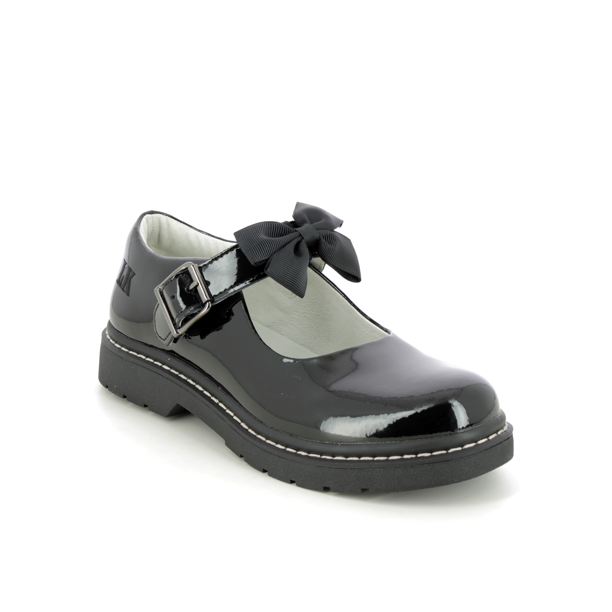 Lelli Kelly Audrey Miss Lk Black patent Kids Girls shoes LK8360-DB01 in a Plain Leather in Size 35