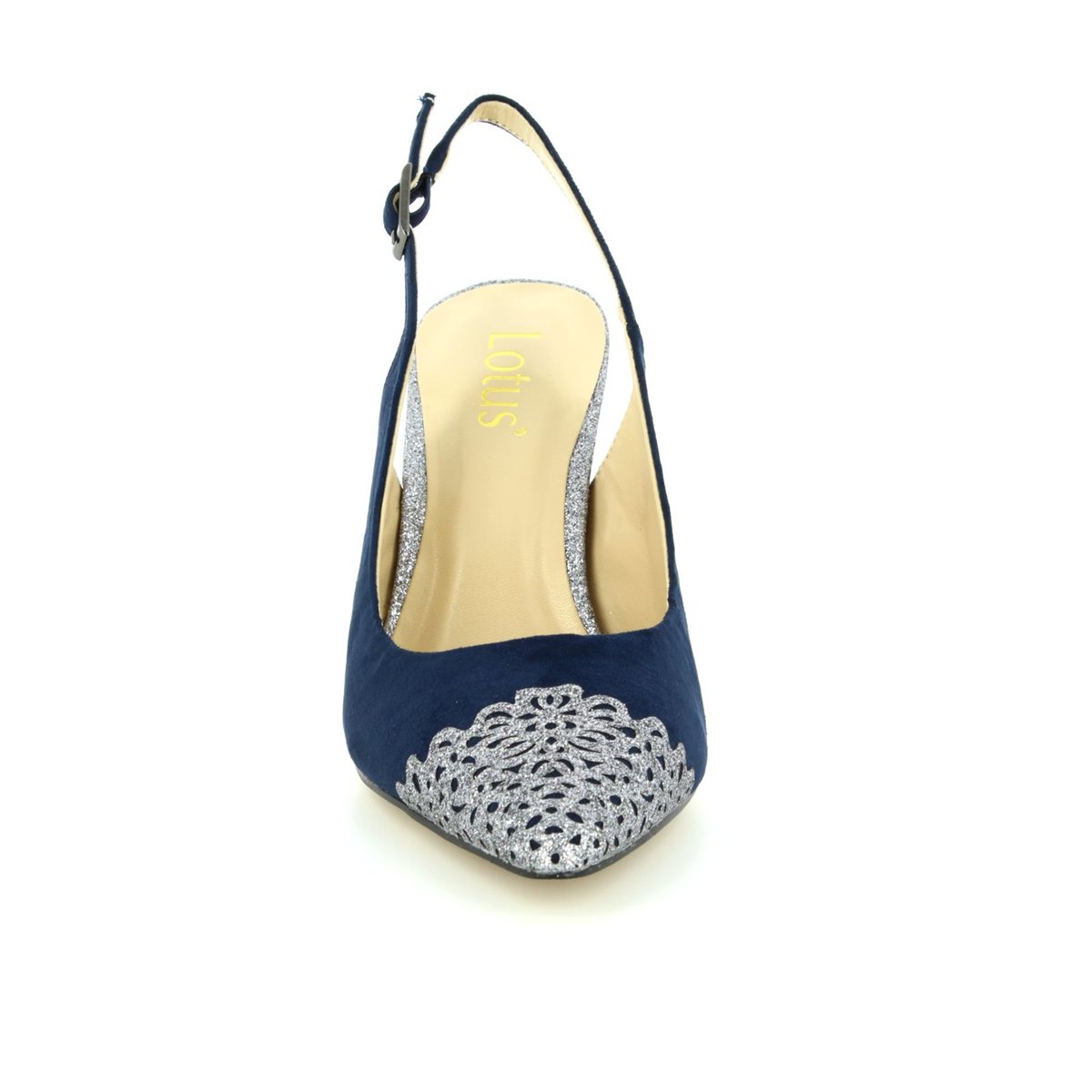 lotus navy shoes and bags