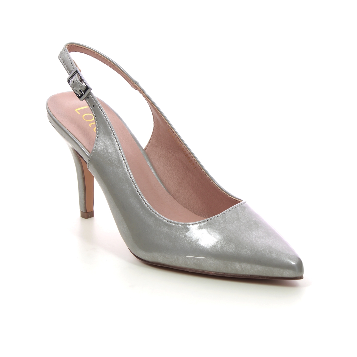 Lotus Remy  Raine Grey patent Womens Slingback Shoes in a Plain Man-made in Size 4