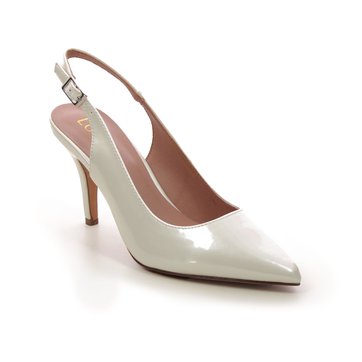 Lotus Remy  Raine Off white Womens Slingback Shoes in a Plain Man-made in Size 4