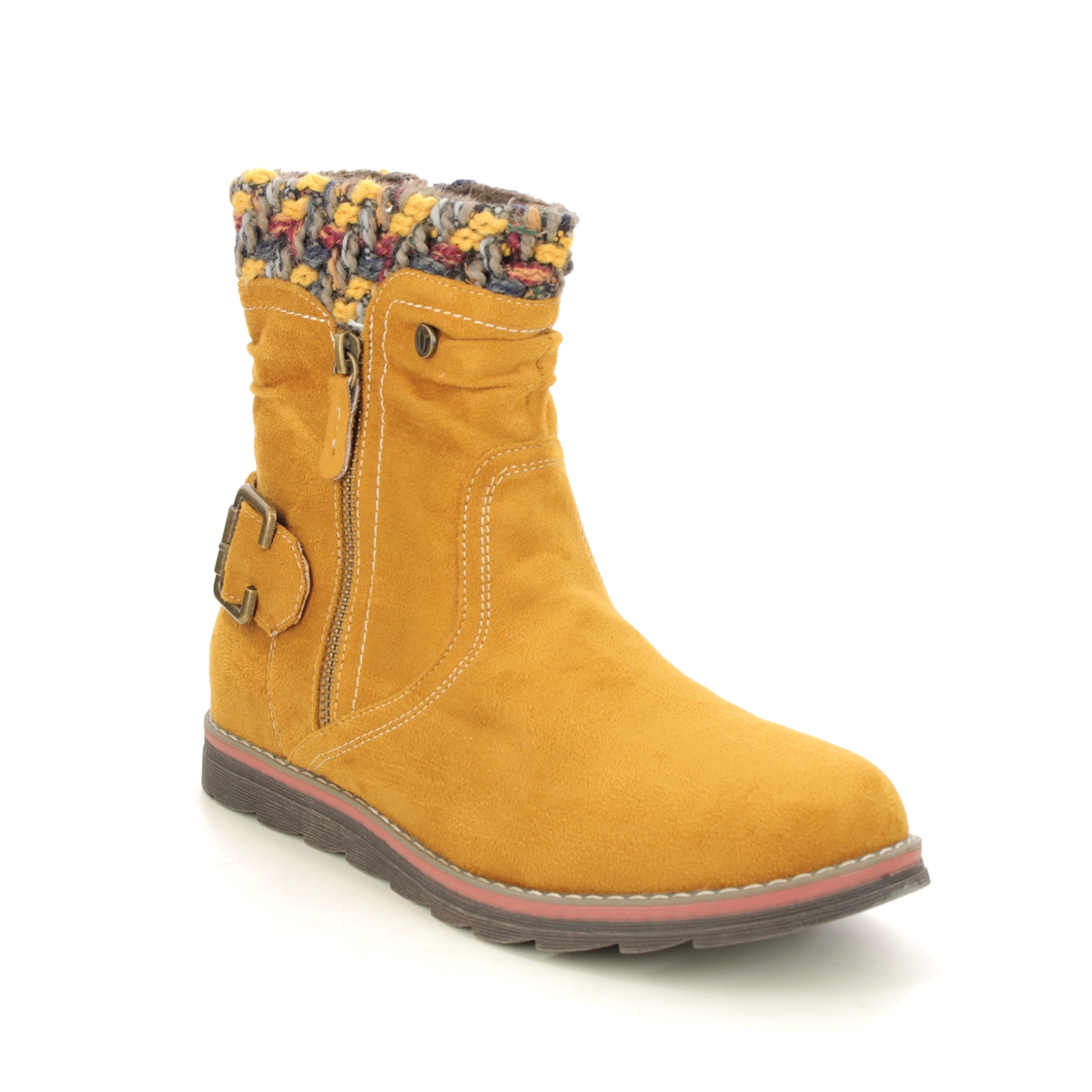 Lotus Sandy Sycamore Yellow Womens ankle boots in a Plain  in Size 5