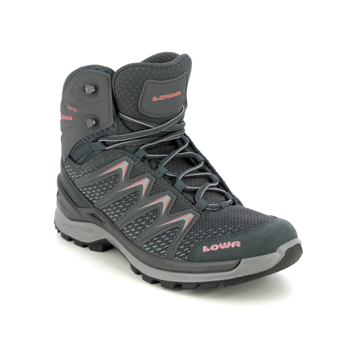 Lowa Innox Mid Gtx W Womens Walking Boots In Charcoal 320703-9707 In Regular Fit Ladies Uk Size 6.5 In Plain Charcoal