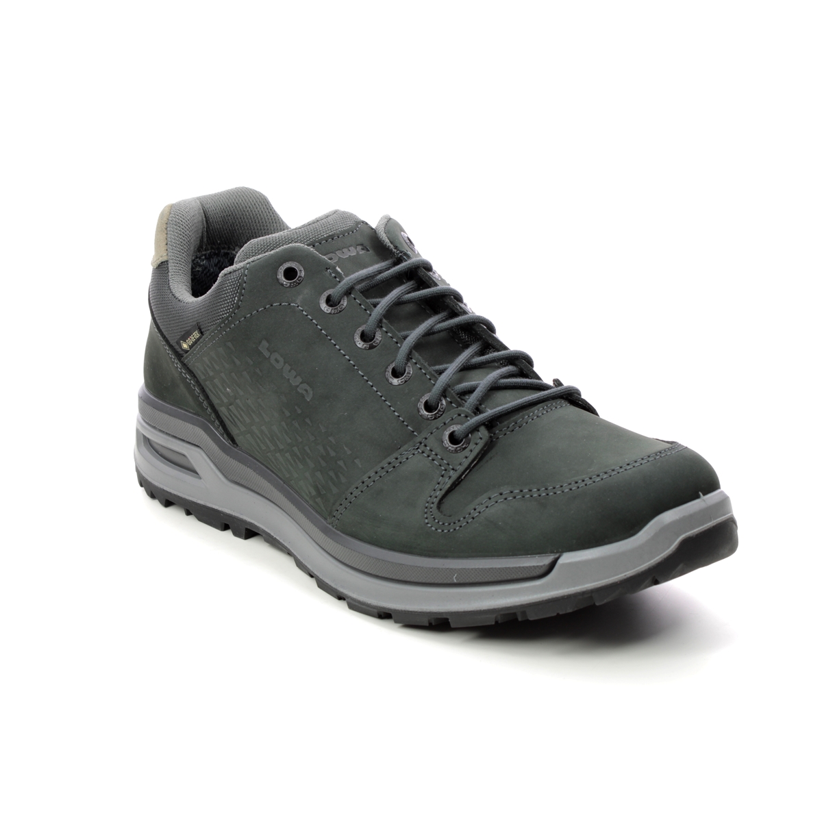 Lowa Locarno Gtx Mens Dark grey nubuck Mens Walking Shoes 310812-0937 in a Plain Leather and Man-made in Size 10