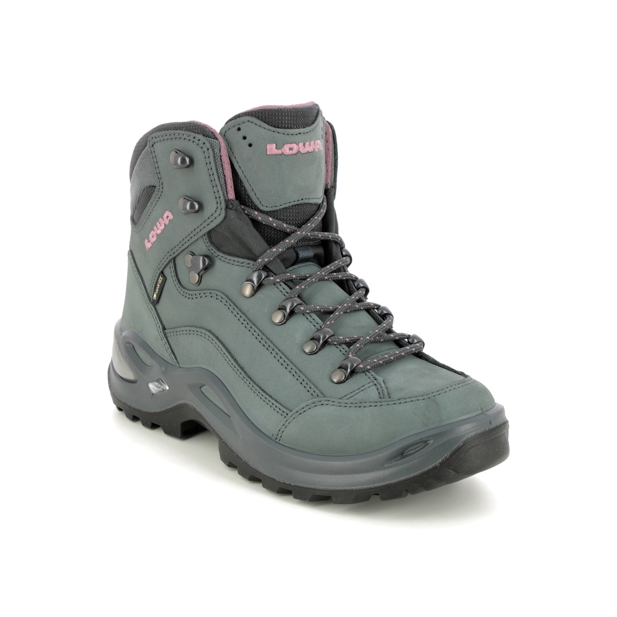Lowa Renegade Gtx Womens Charcoal Womens walking boots 320945-9789 in a Plain Leather and Man-made in Size 5.5
