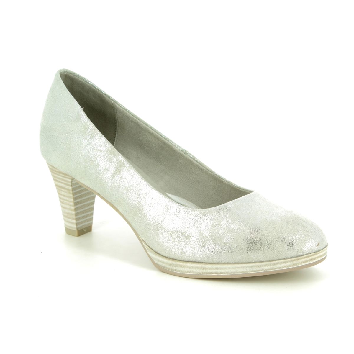 marco tozzi silver shoes