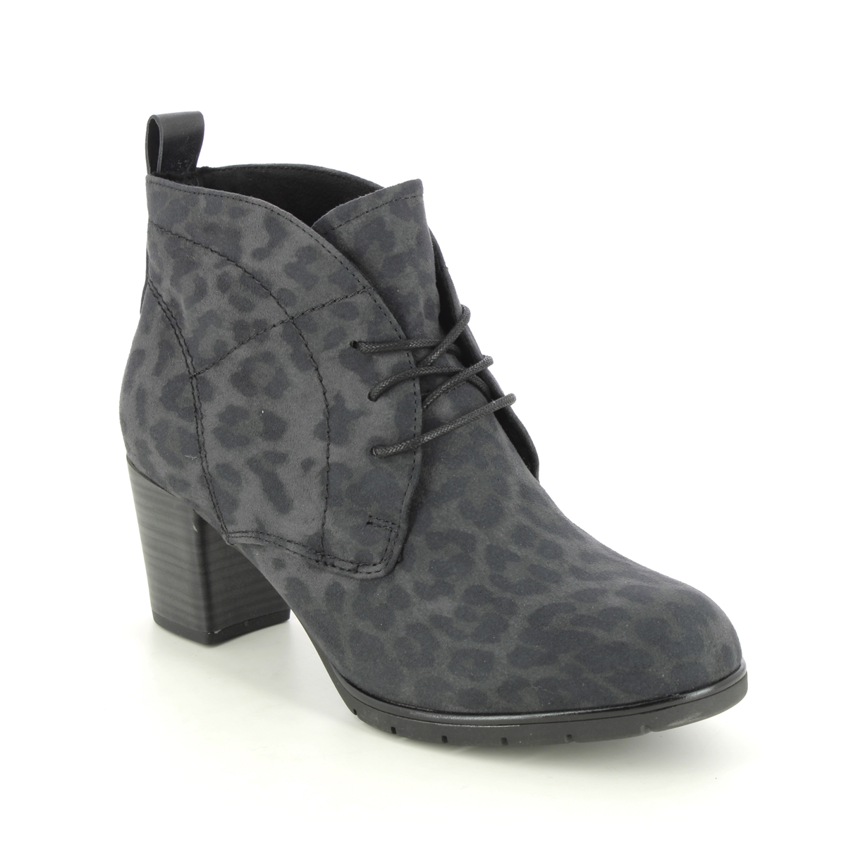 Marco Tozzi Pesalow Dark grey Womens Heeled Boots 25107-41-934 in a Plain Textile in Size 39
