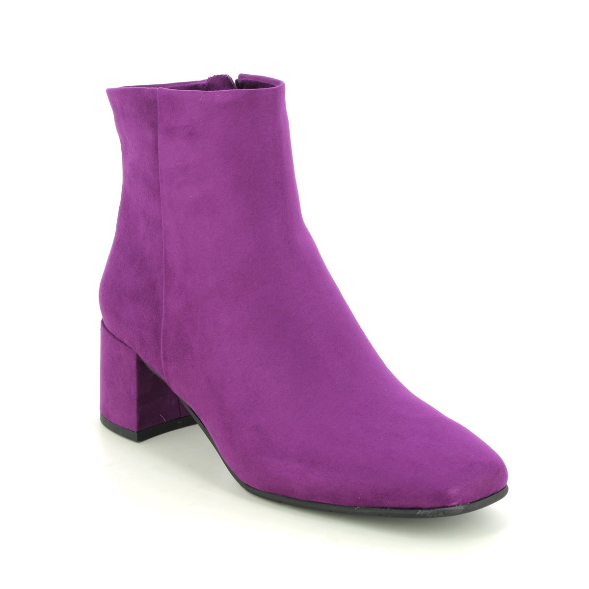 Marco Tozzi Vacco Purple Womens Heeled Boots 25349-41-587 In Size 36 In Plain Purple