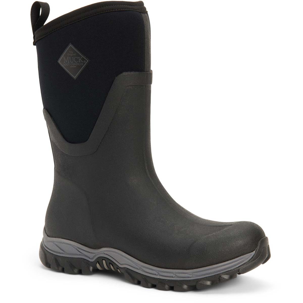 Muck Boots Arctic Sport Mid Black Womens Wellingtons AS2M-000 in a Plain Man-made in Size 7