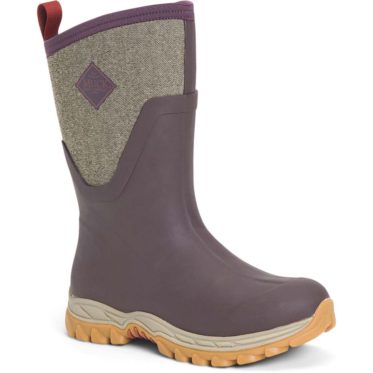 Muck Boots - Arctic Sport Mid (Wine) As2M-6Tw In Size 4 In Plain Wine