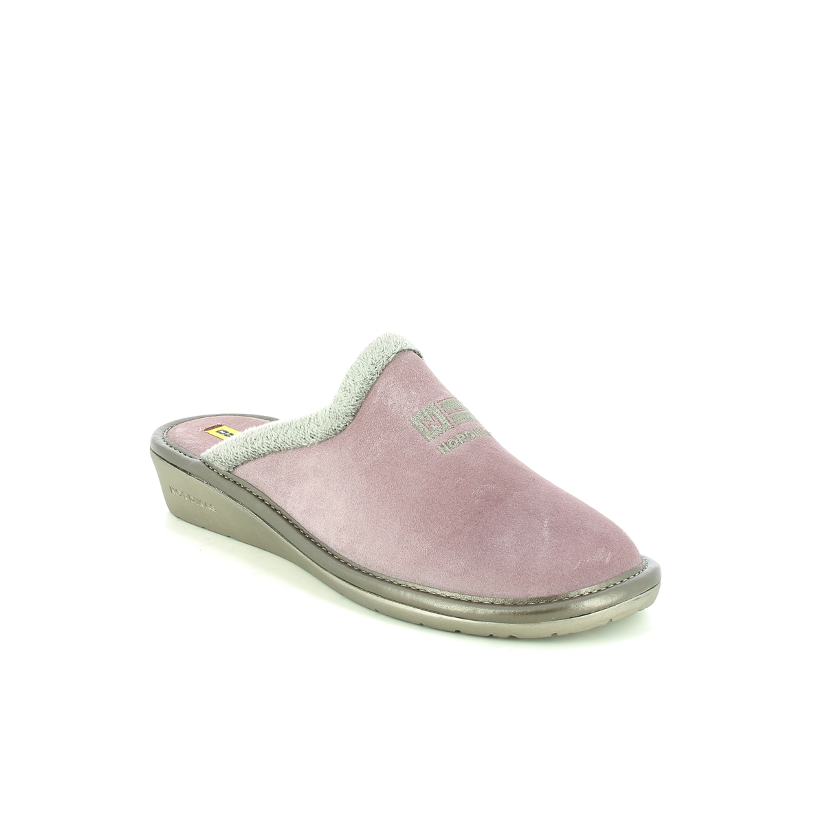 Nordikas Musue Pink Suede Womens Slipper Mules 238O-8   Natala 3 In Size 35 In Plain Pink Suede