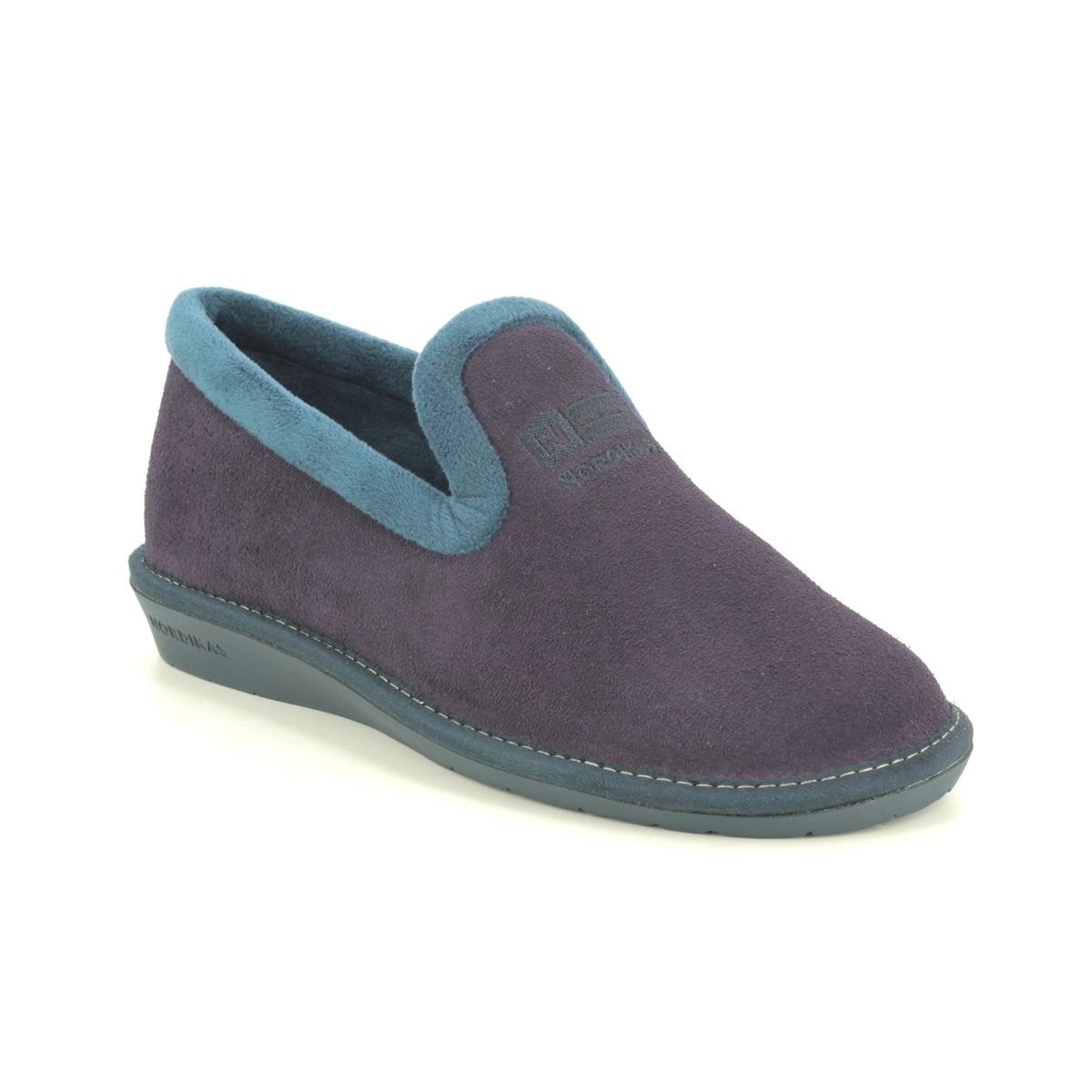 Nordikas Tabackin Purple suede Womens slippers 305-4 in a Plain  in Size 42