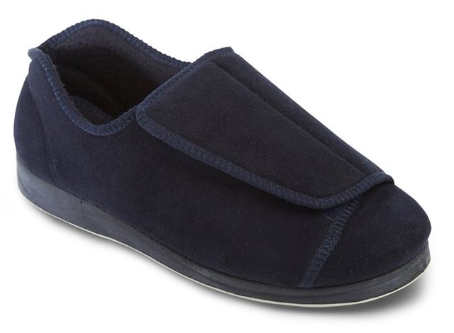 Padders Peter H-k Fit Navy Mens slippers 499-24 in a Plain Textile in Size 8