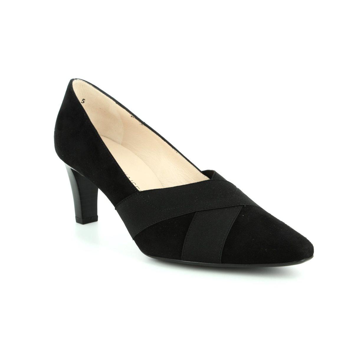 68929-240 Black suede heeled shoes