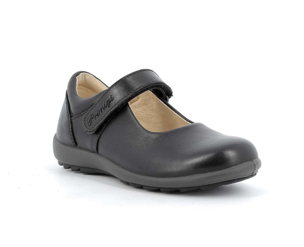 Primigi Olea Mary Jane Black leather Kids Girls shoes 6364100-