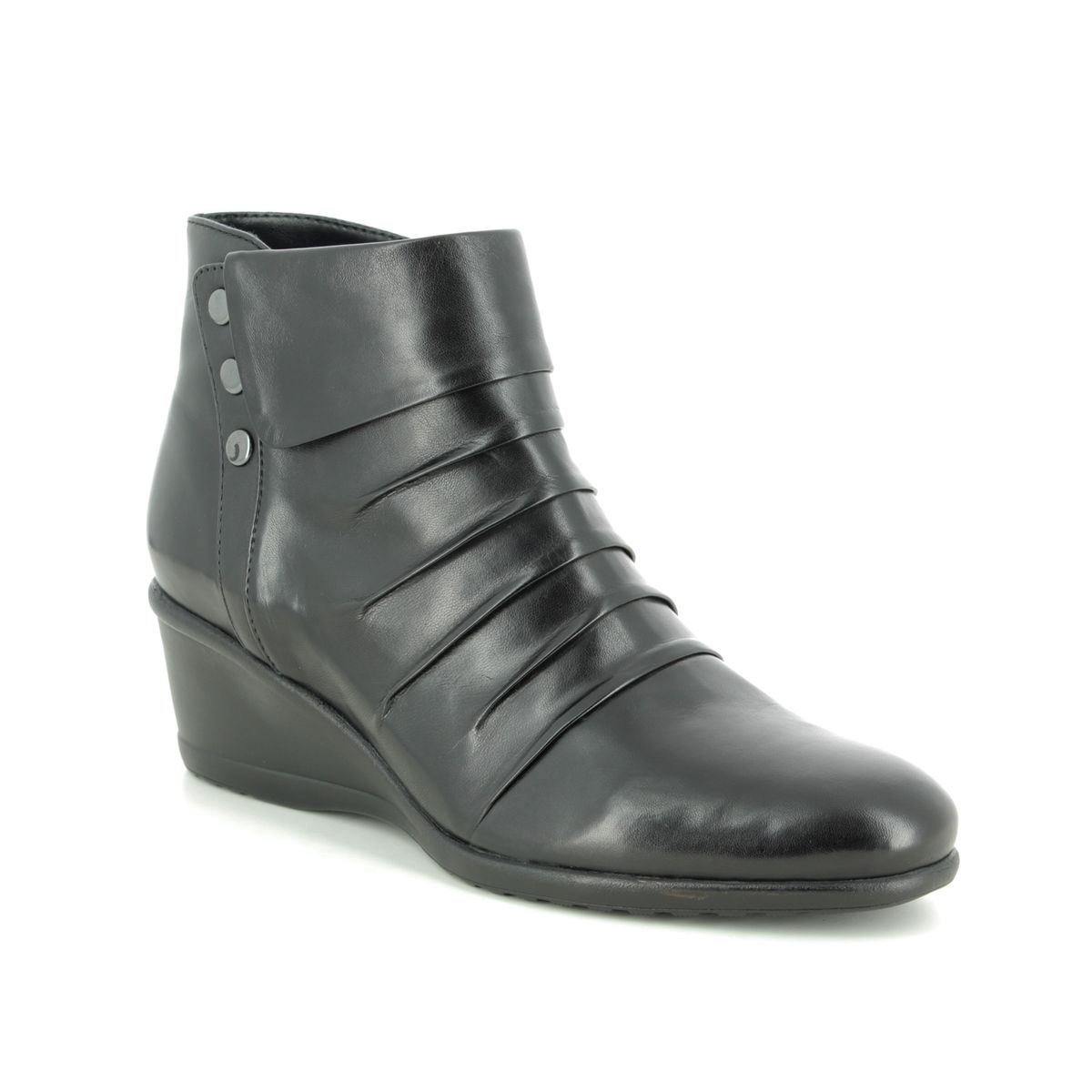 Regarde le Ciel Daisy 08 9003-34 Black leather Wedge boots