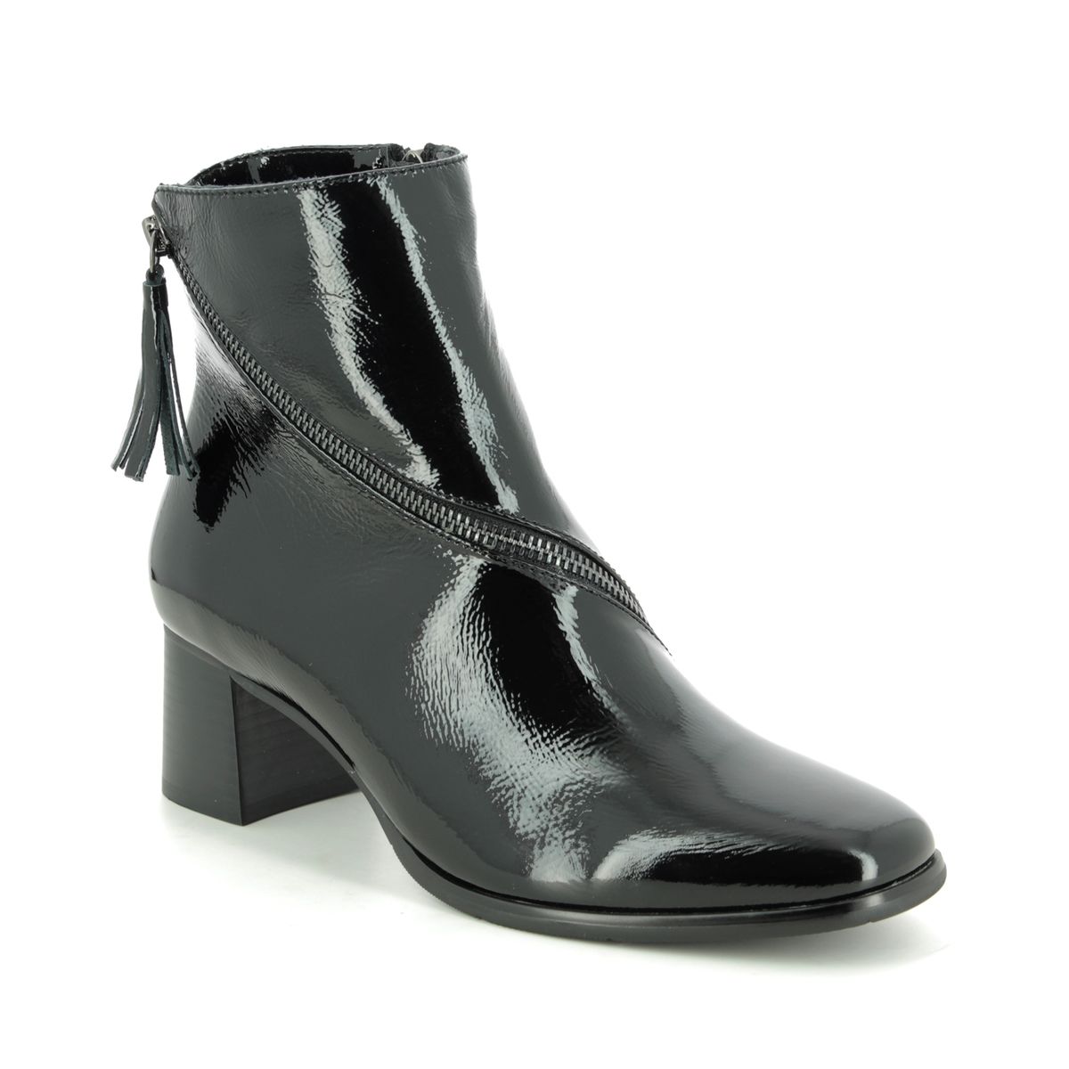 Regarde le Ciel Ines 34 2800-30 Black patent Ankle Boots