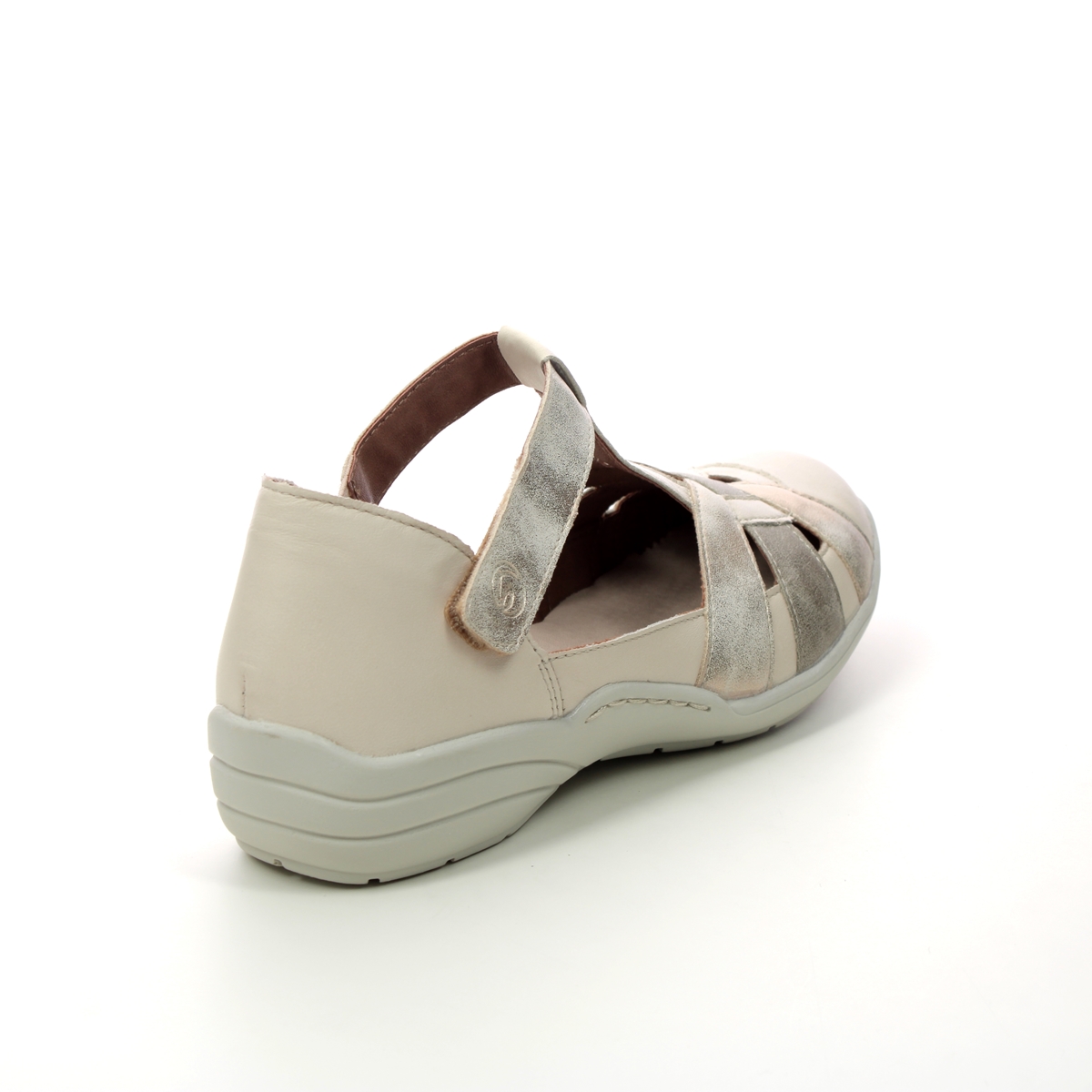Remonte R7601-80 Bertavall Beige leather Womens Closed Toe Sandals