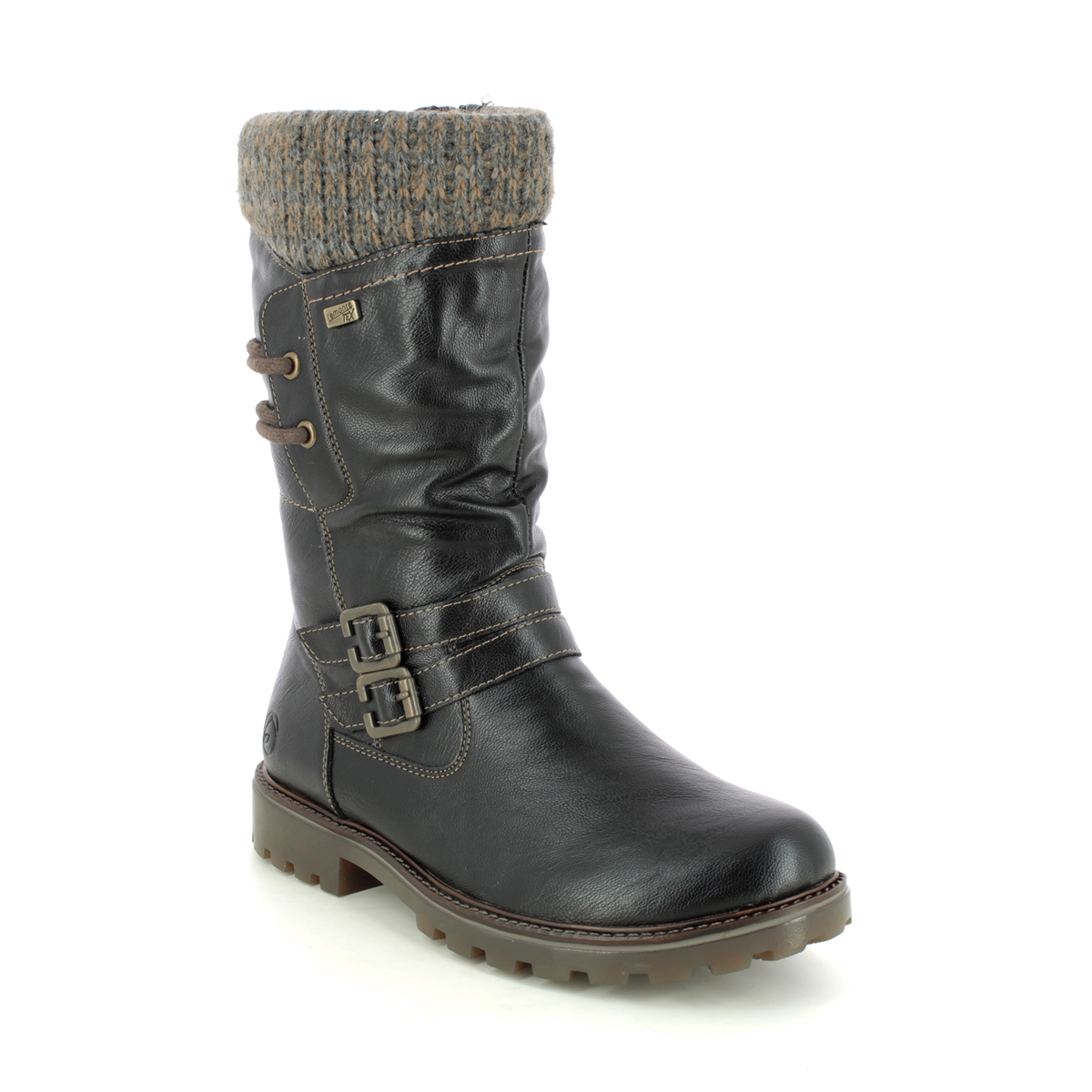 Remonte Brandos D8478-01 Black Mid Calf Boots