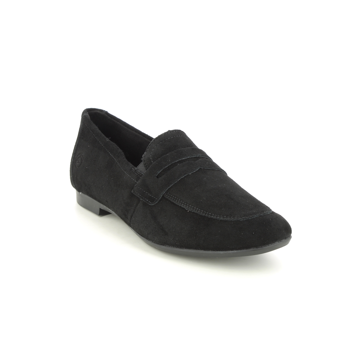 Remonte D0K02-00 Viva Penny Black Suede Womens loafers in a Plain Leather in Size 41