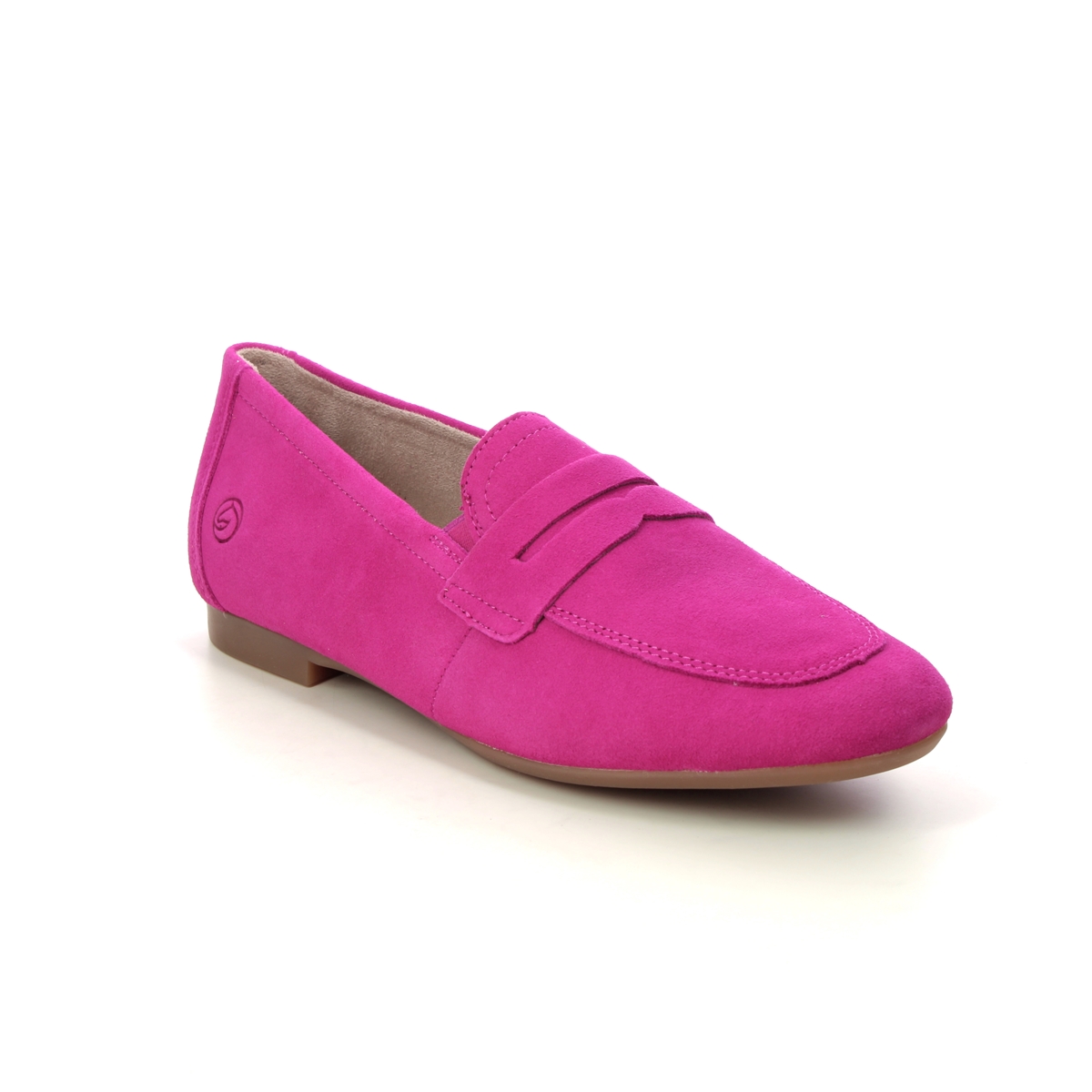 Remonte D0K02-31 Viva Penny Fuchsia Suede Womens loafers in a Plain Leather in Size 41