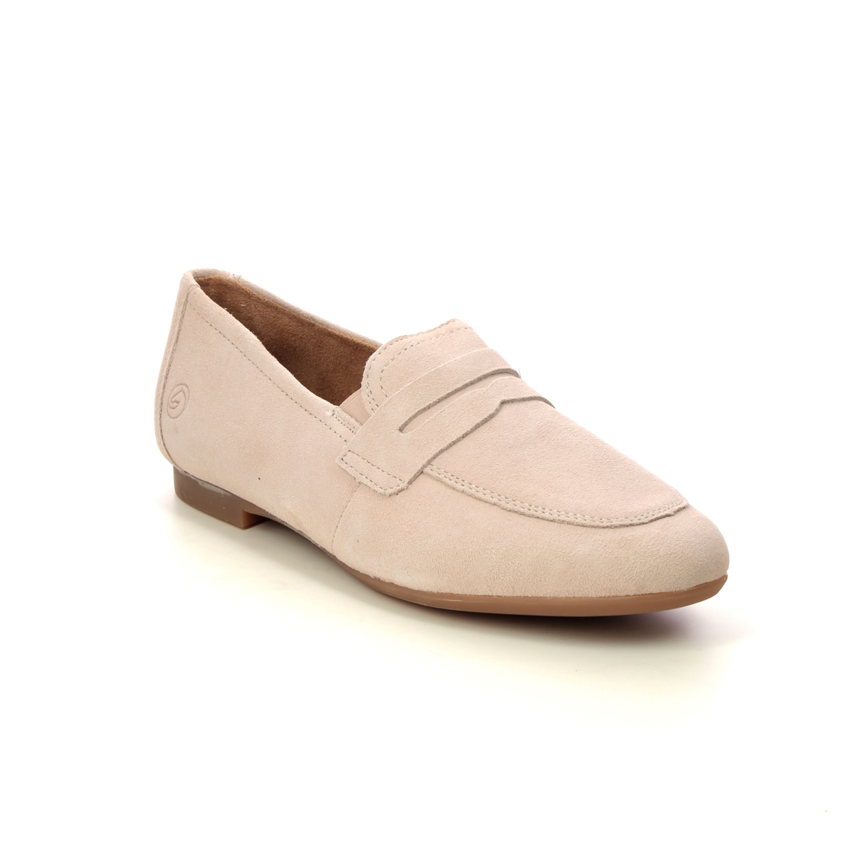 Remonte D0K02-61 Viva Penny Light Taupe suede Womens loafers in a Plain Leather in Size 41