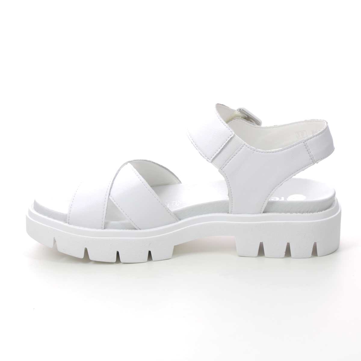 Remonte Odeon D7950-80 WHITE LEATHER Flat Sandals