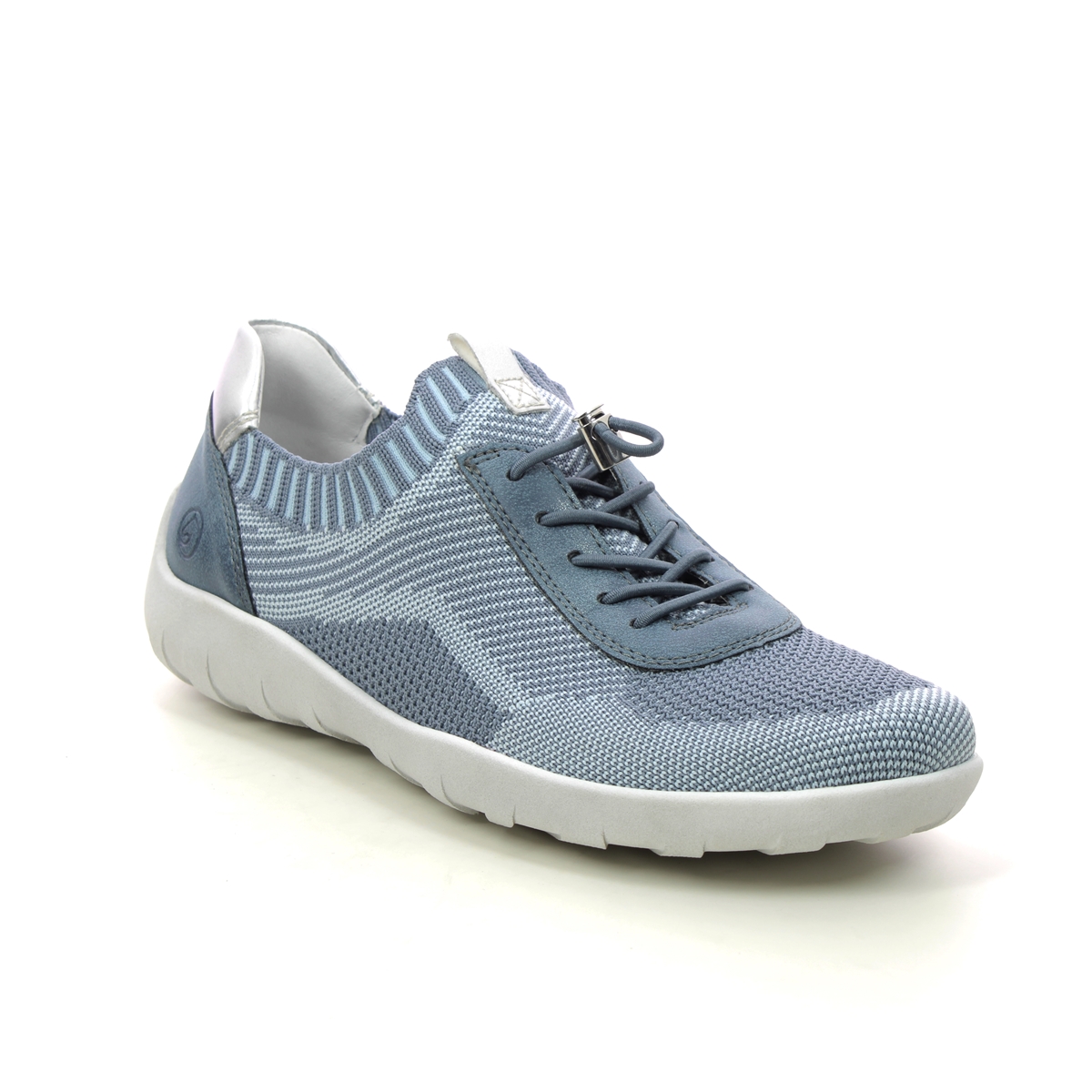 Remonte R3518-15 Lovit Denim blue Womens lacing shoes in a Plain Textile in Size 38