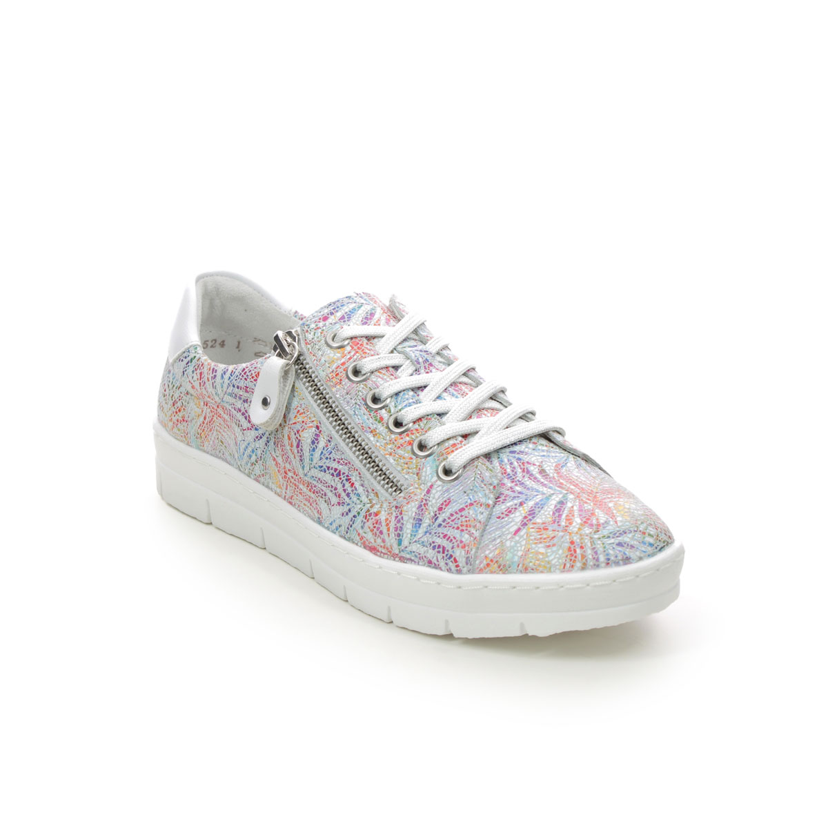 Remonte Ravenna 11 Floral Print Womens Trainers D5800-88 In Size 38 In Plain Floral Print