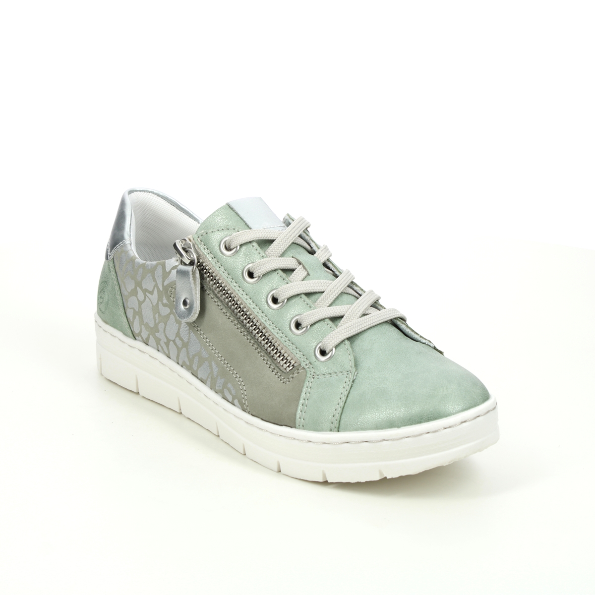 Remonte Ravenna 11 Mint Green Womens Trainers D5821-52 In Size 38 In Plain Mint Green