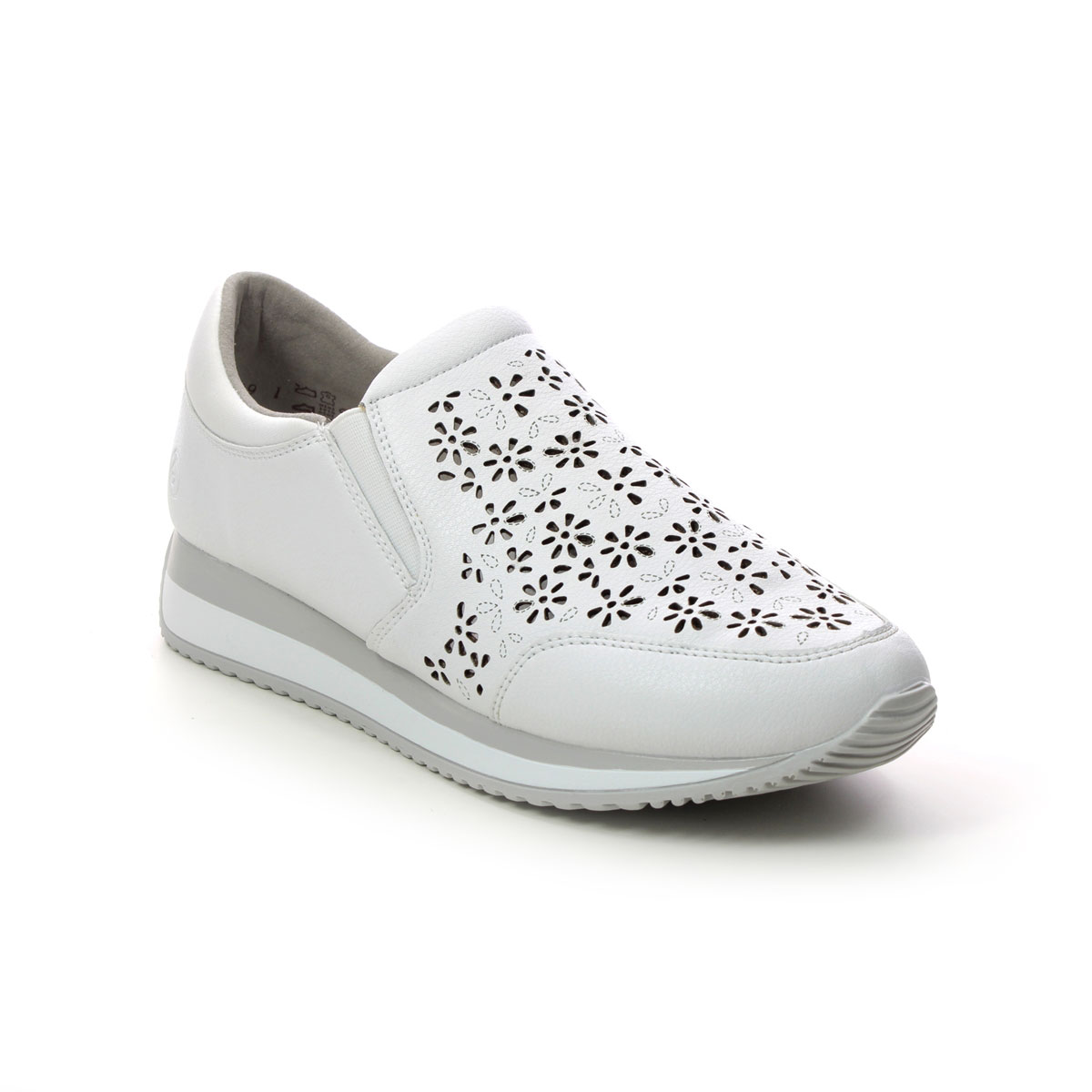 Remonte Vapodperf White Womens Comfort Slip On Shoes D0H06-80 In Size 41 In Plain White