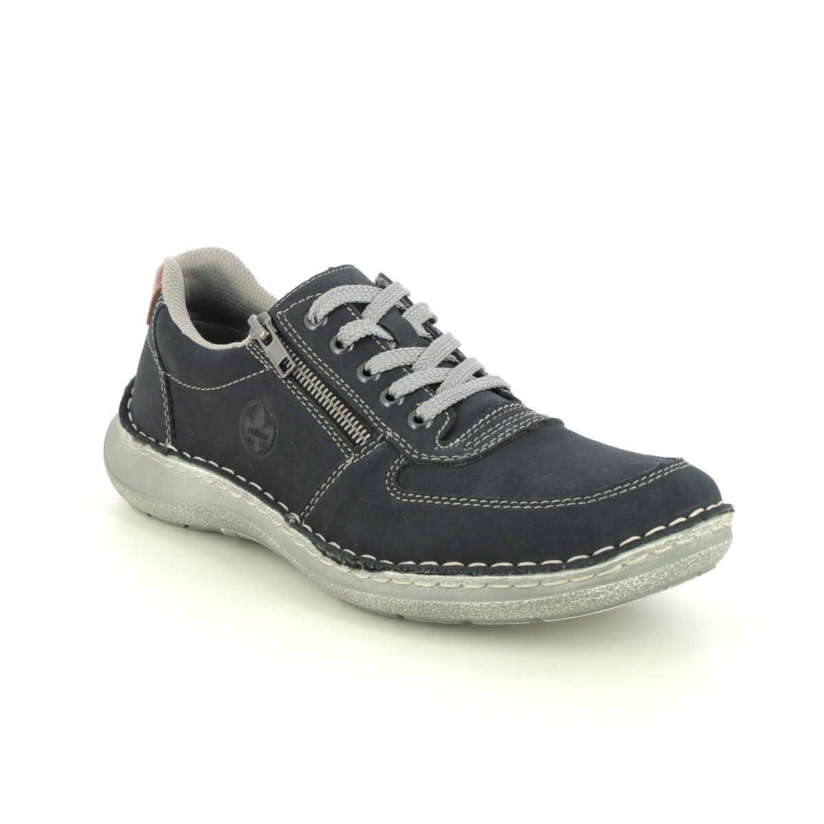 Rieker 03030-14 Navy Mens comfort shoes in a Plain Man-made in Size 45