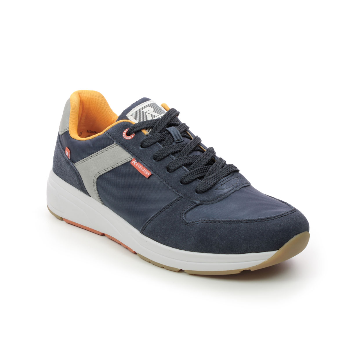 Rieker Archy Evo Navy Mens Trainers 07002-14 In Size 45 In Plain Navy