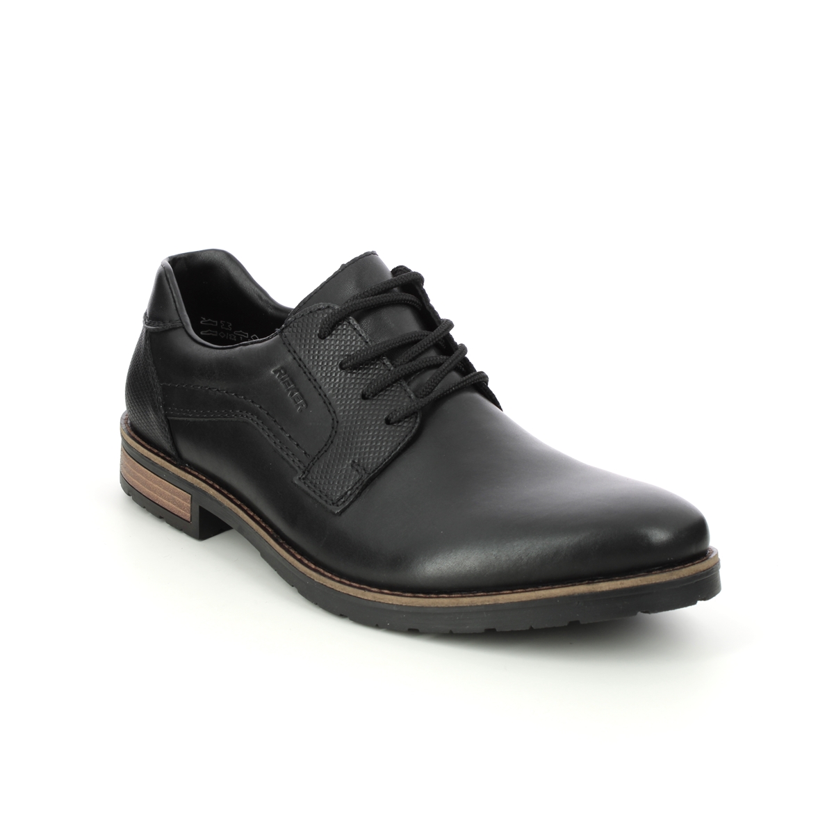 Rieker Clardam Black Mens Formal Shoes 14603-00 In Size 46 In Plain Black