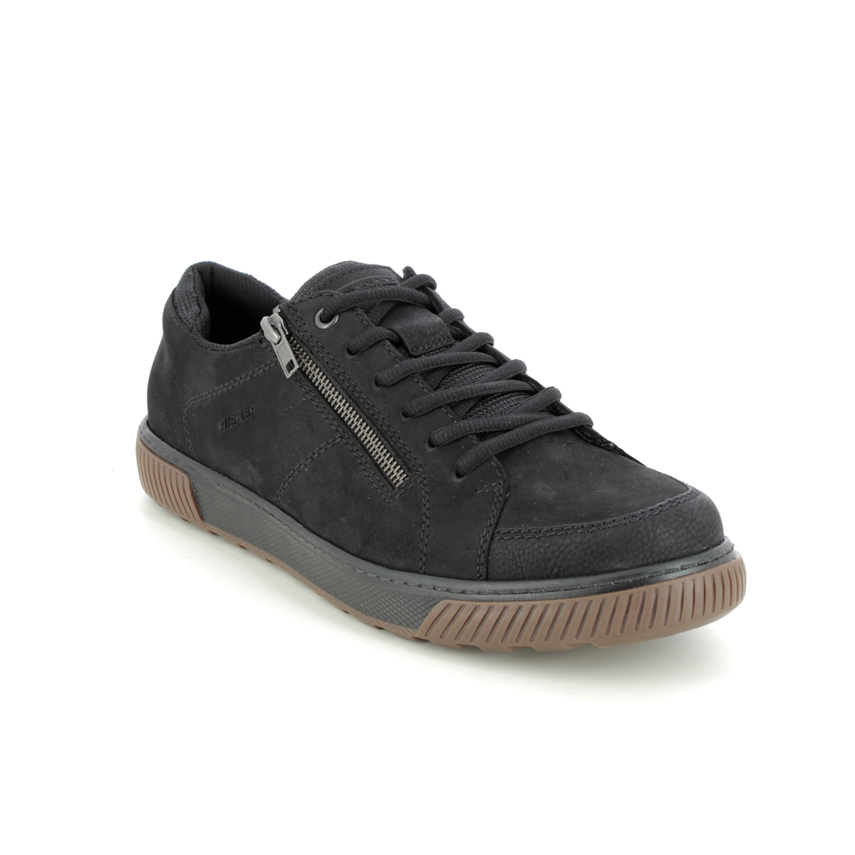 Rieker Urbanzi Black Suede Mens Comfort Shoes 18910-00 In Size 42 In Plain Black Suede