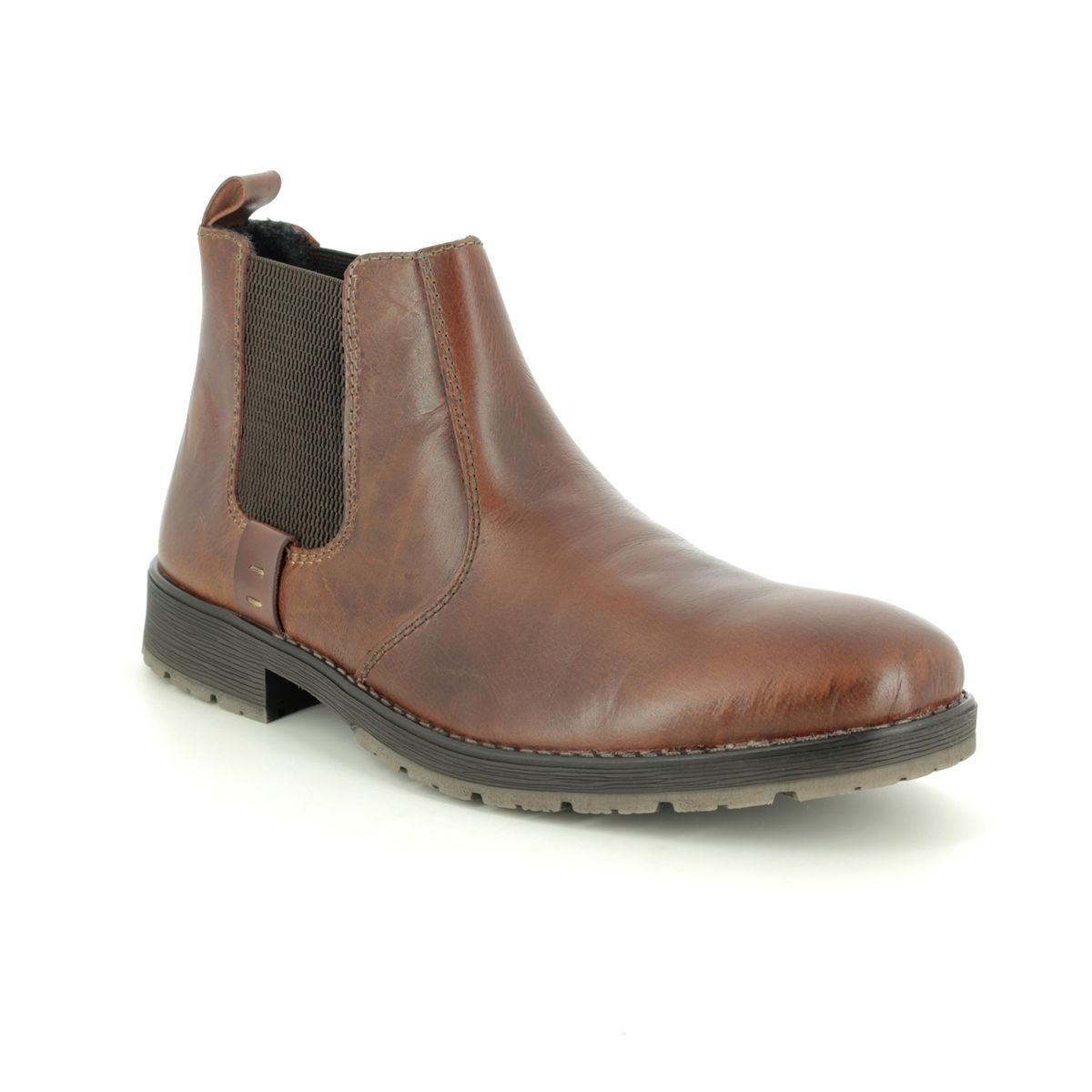 rieker tan leather chelsea boots