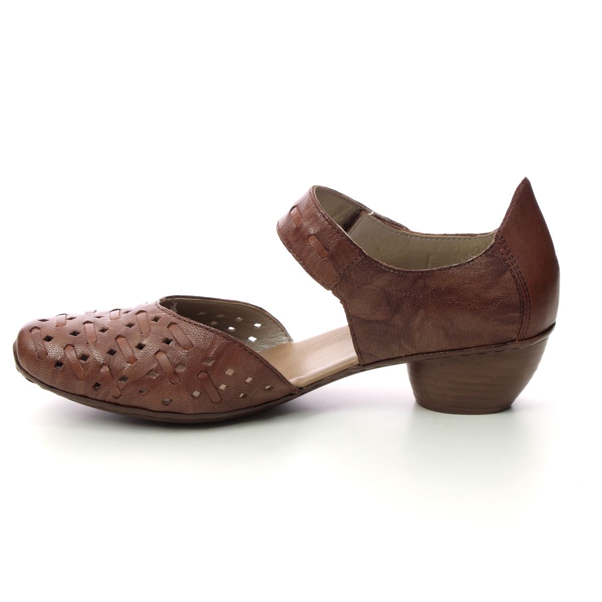 forbruger Fremmedgøre beslutte Rieker 43770-22 Tan Leather Comfort Slip On Shoes