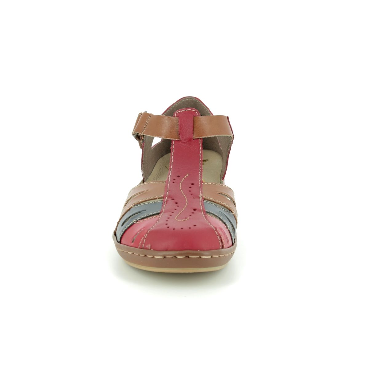 Rieker 45867-33 Red multi Closed Toe Sandals
