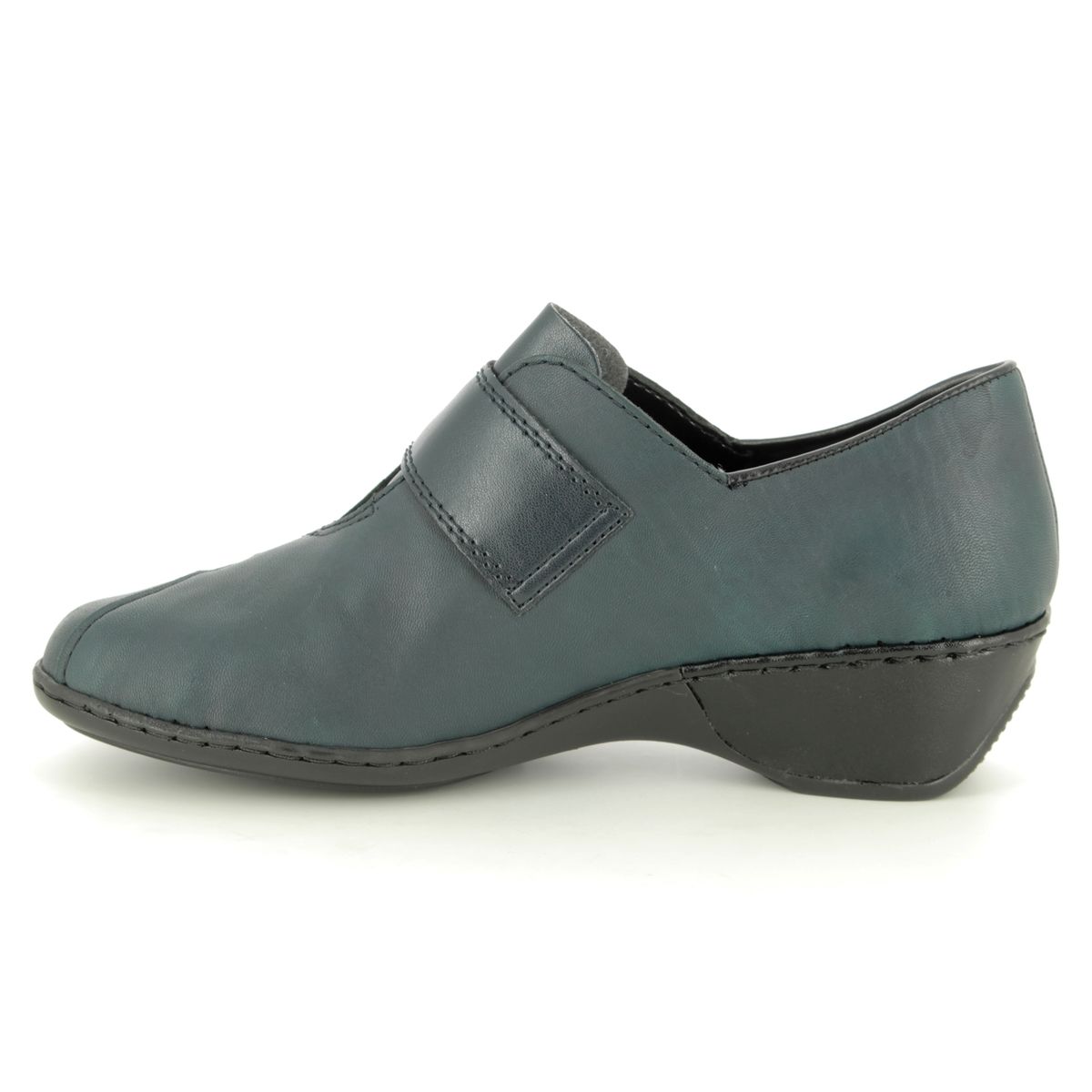 Rieker 47152-14 MORVEL Navy Leather Womens Comfort Shoes 