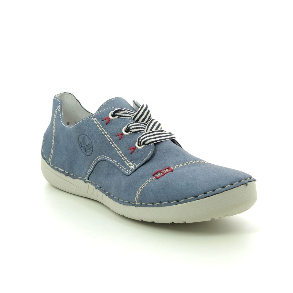tage ned Ungkarl anekdote Rieker 52520-14 Blue lacing shoes